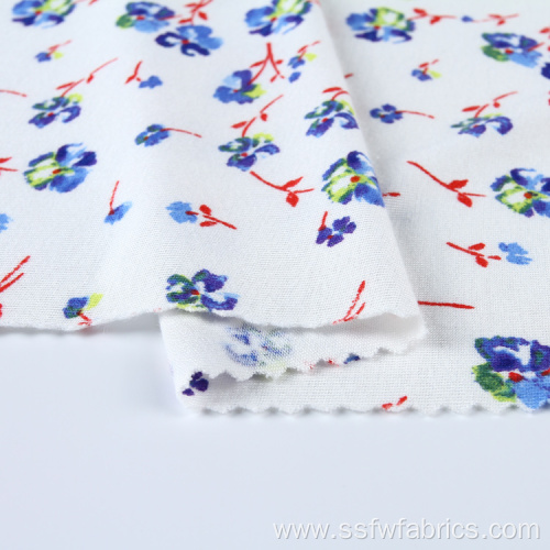 Custom Knitted Jersey Mini Flower Textile Printing Fabric